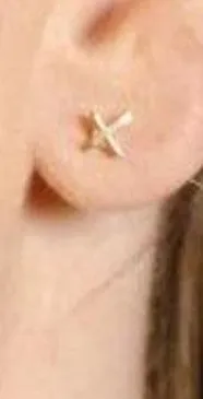 Home Lee Mini X Studs - Gold