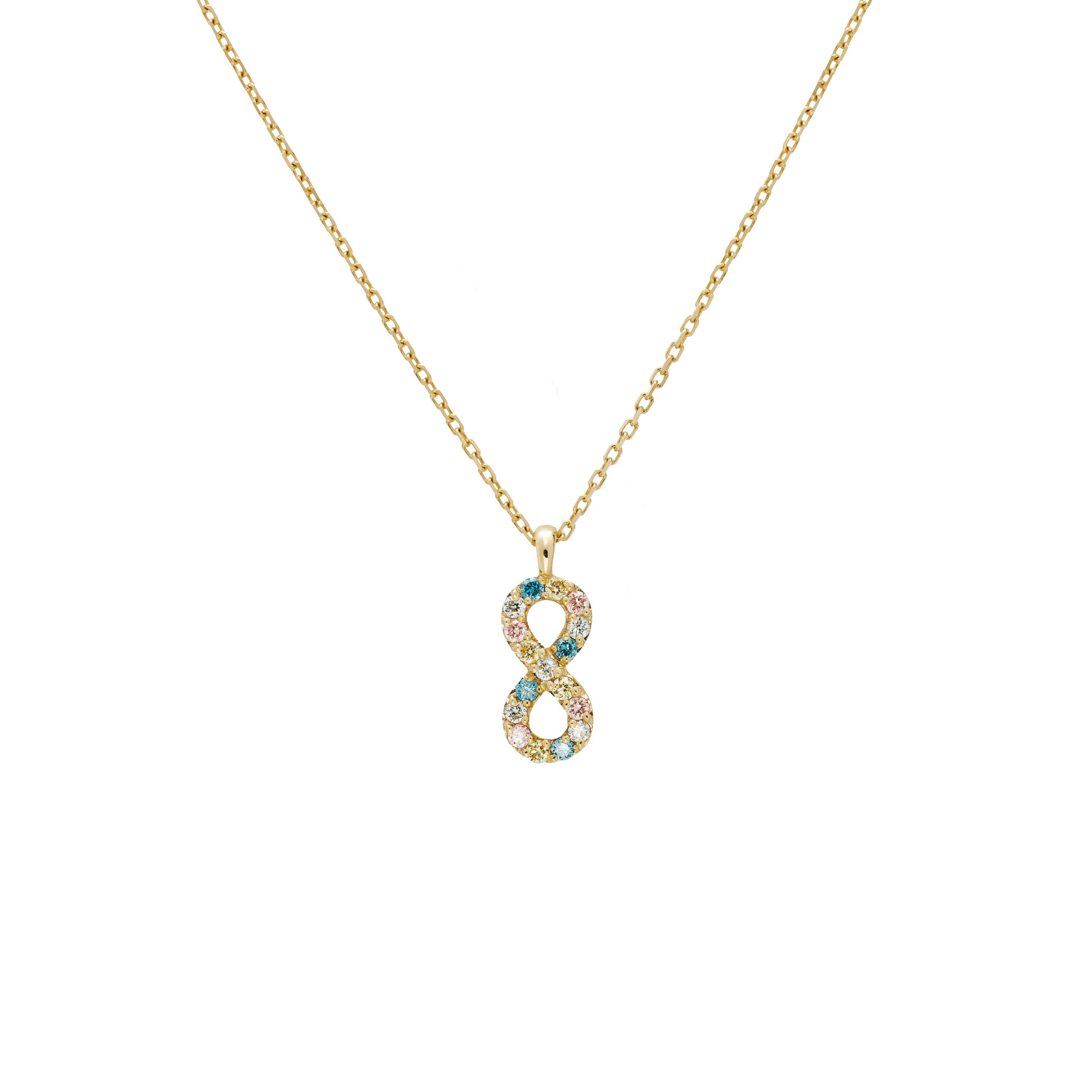 Infinity multi-color LGD necklace
