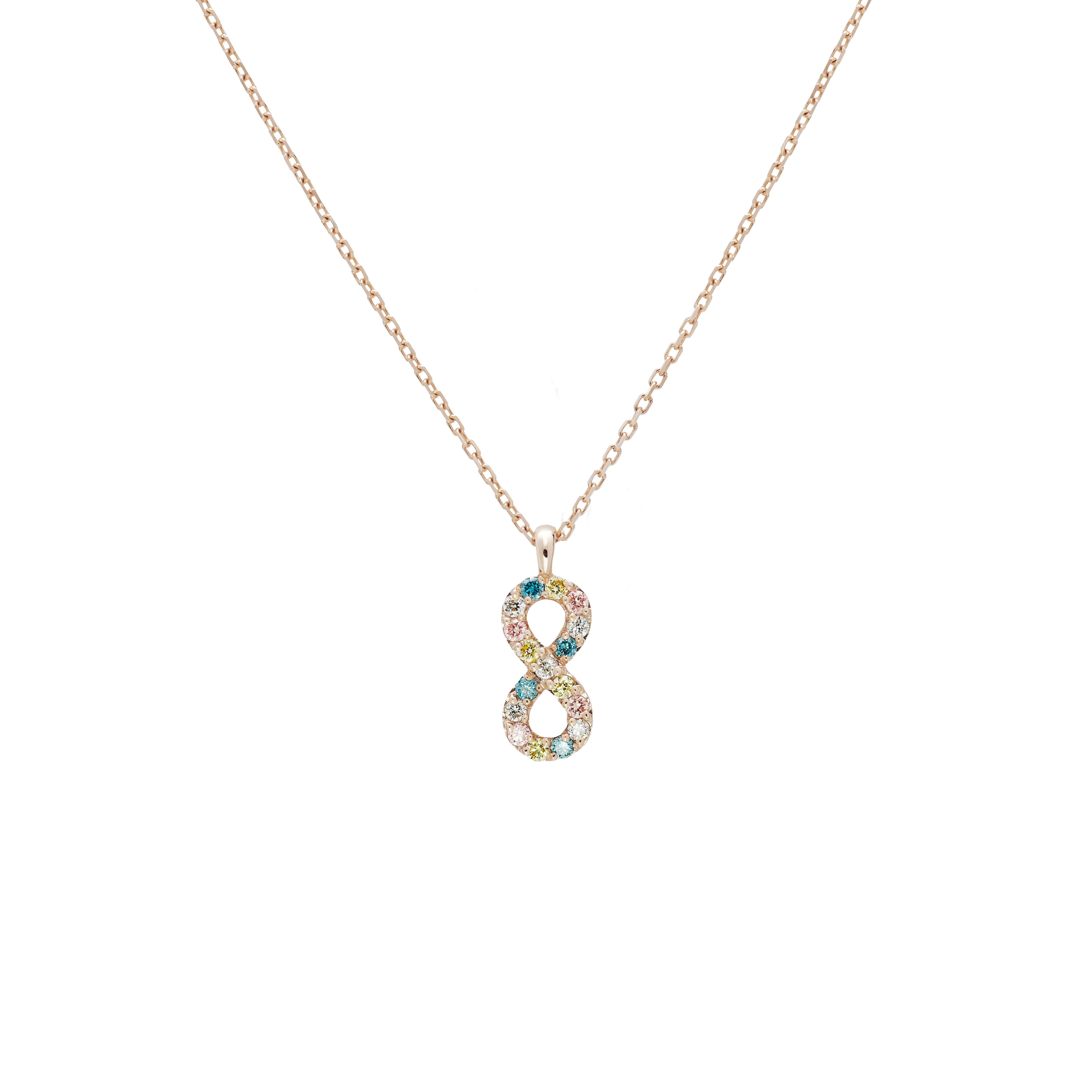 Infinity multi-color LGD necklace