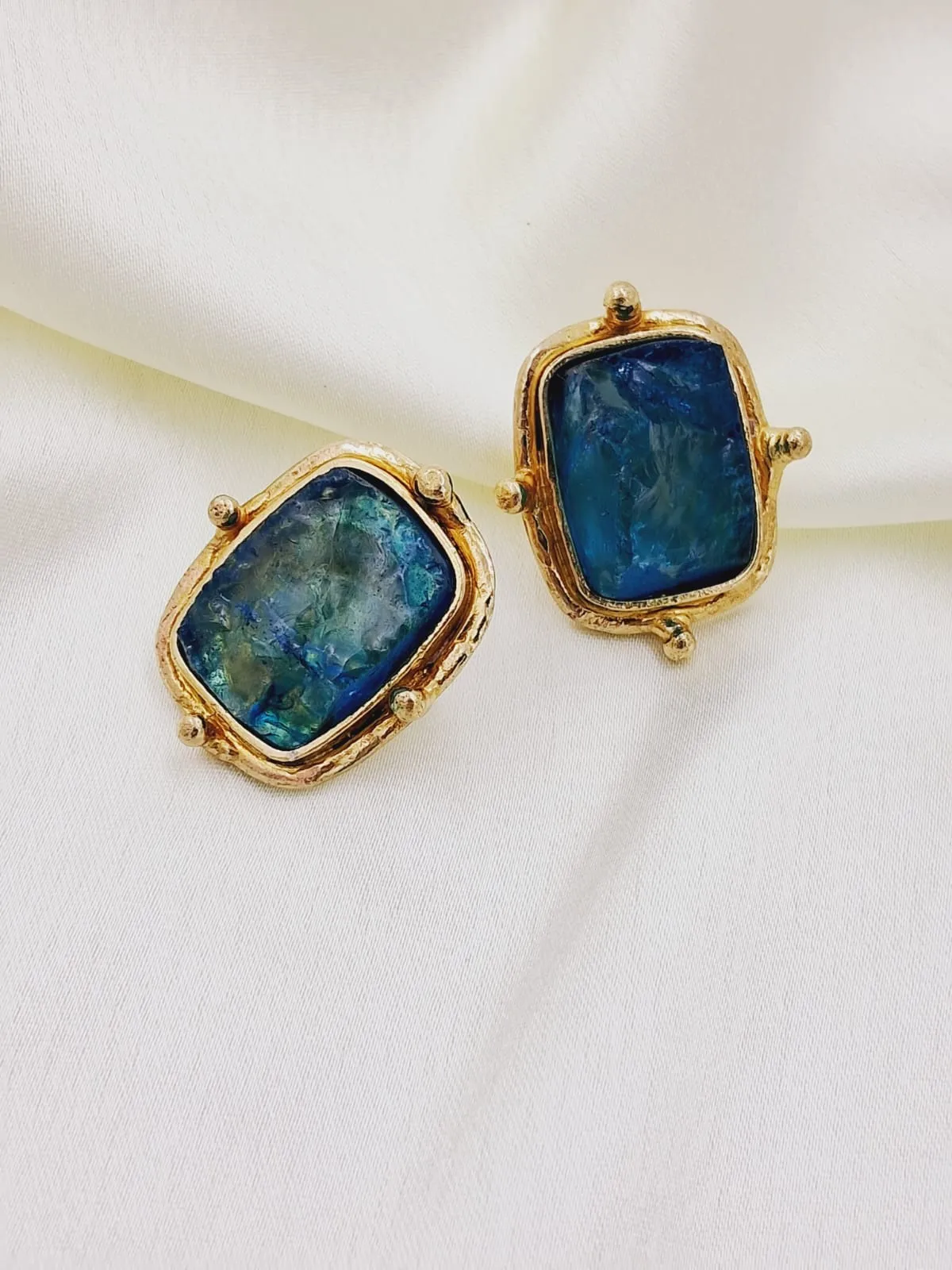 Isabella Semi Precious Stone Stud Earrings