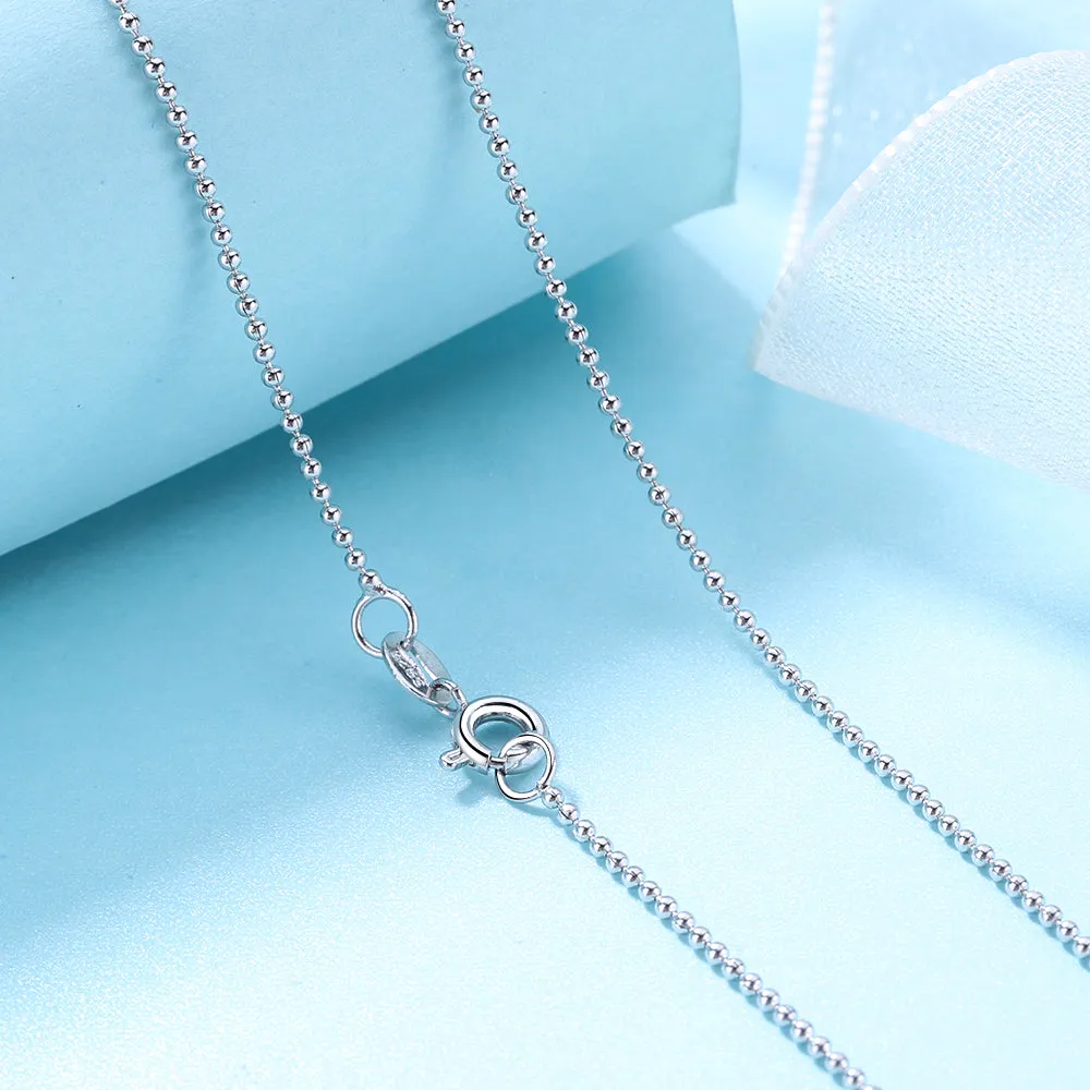 Italian Sterling Silver Bead Chain