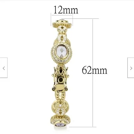 Jewellery Kingdom Ladies Light Amethyst Cz Purple Elegant Sparkling Bangle (Gold)