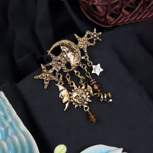 Kavove Moonlight Melody Golden Colour Brooch