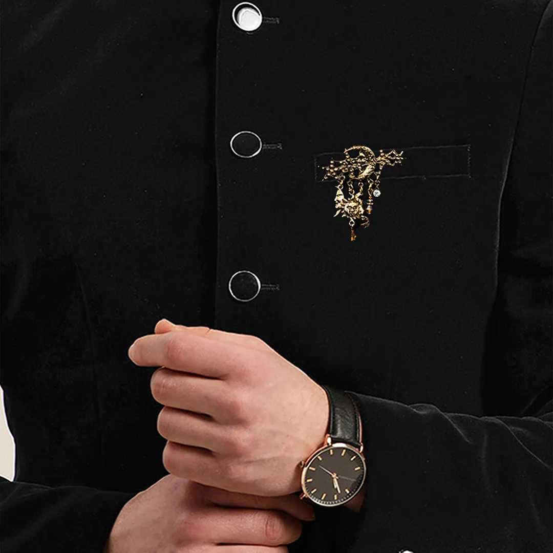 Kavove Moonlight Melody Golden Colour Brooch