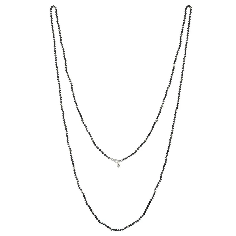 Kimberly, Black Spinel layering necklace