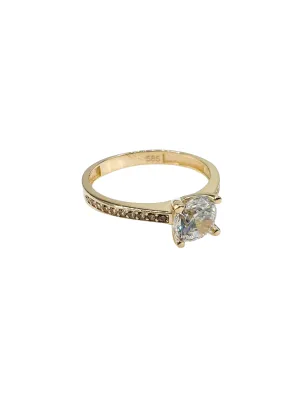 Lesotho Jewellery 14k Gold Ring for Women - 1.95 Grams, Size -N 1/2