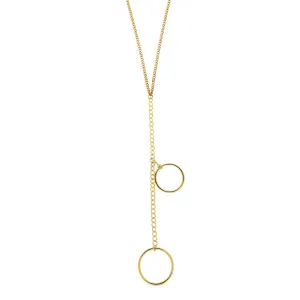 Long Ring Drops Necklace
