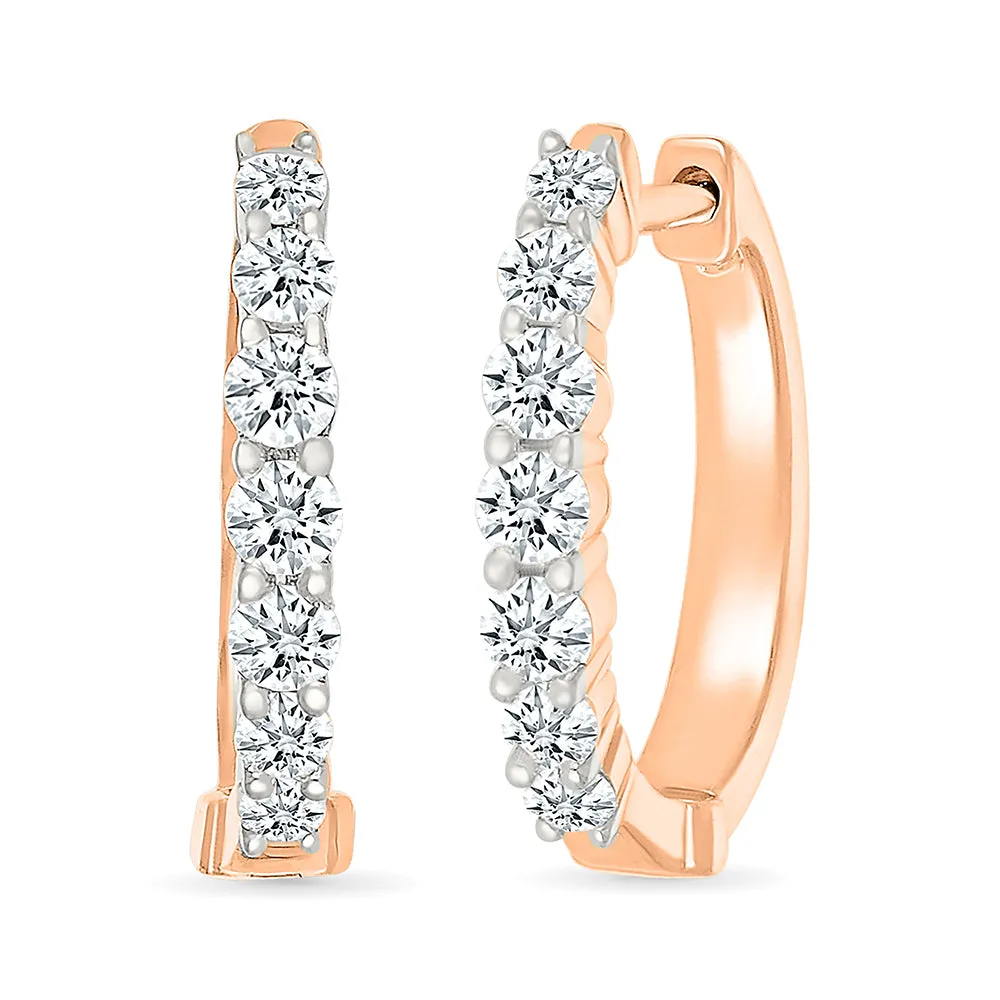 Loop in diamond Classic Earrings