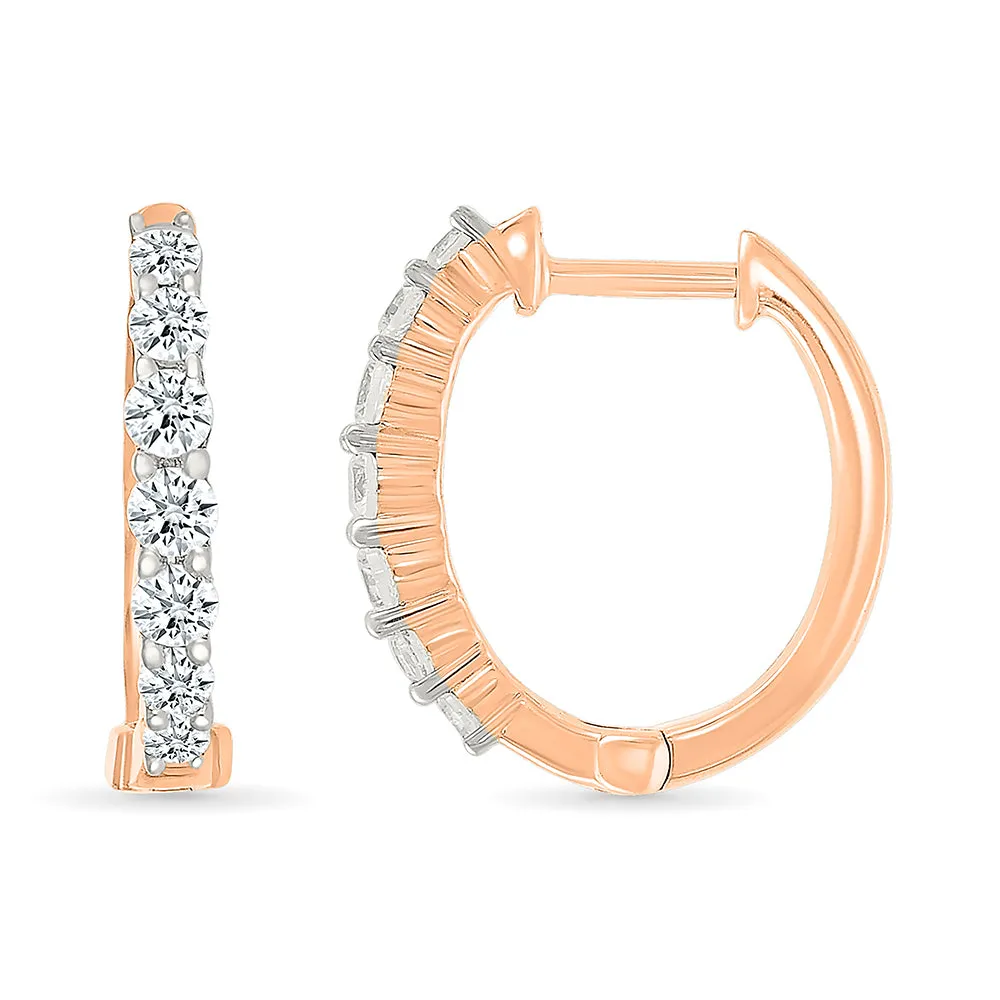 Loop in diamond Classic Earrings