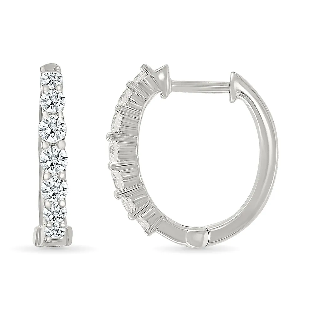 Loop in diamond Classic Earrings