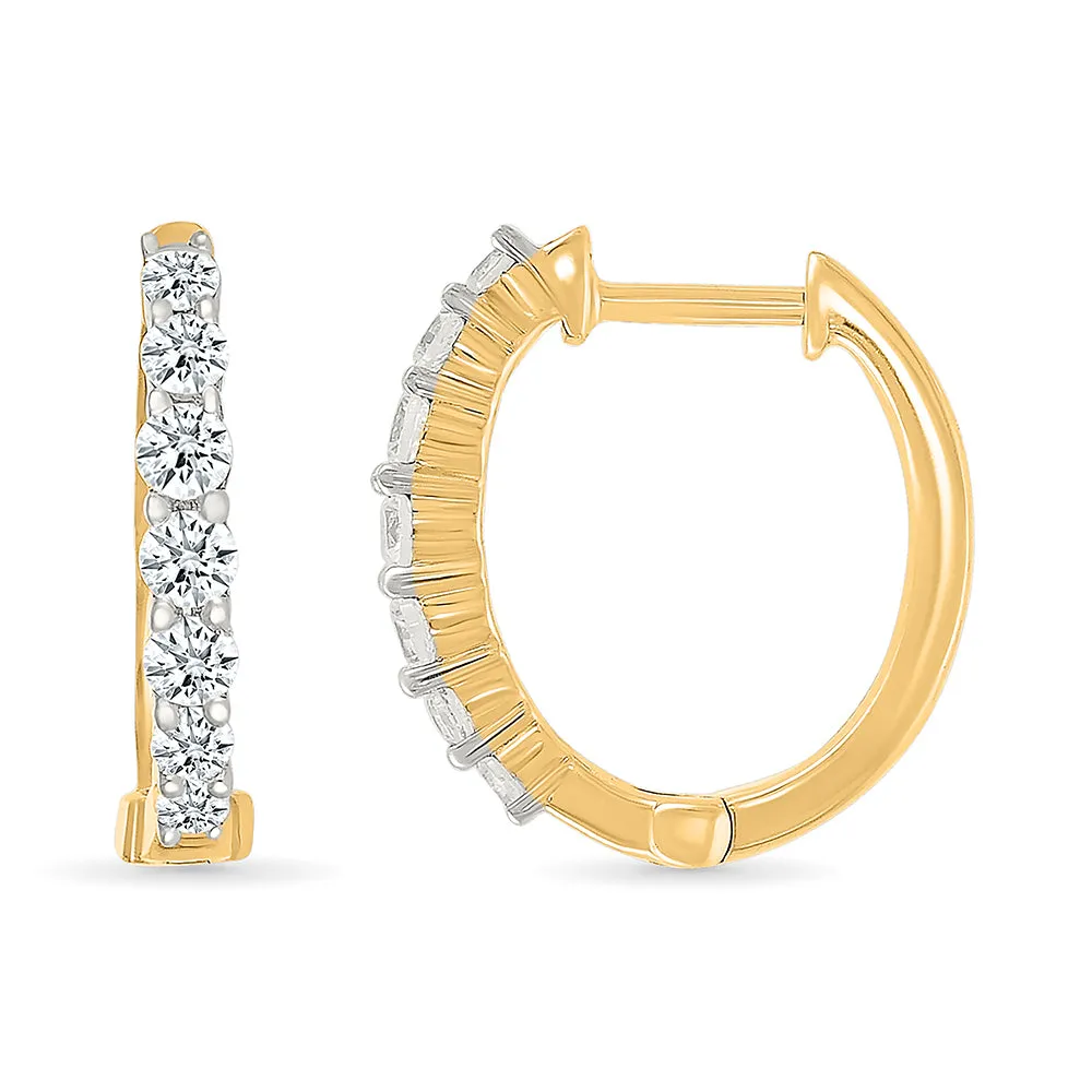 Loop in diamond Classic Earrings