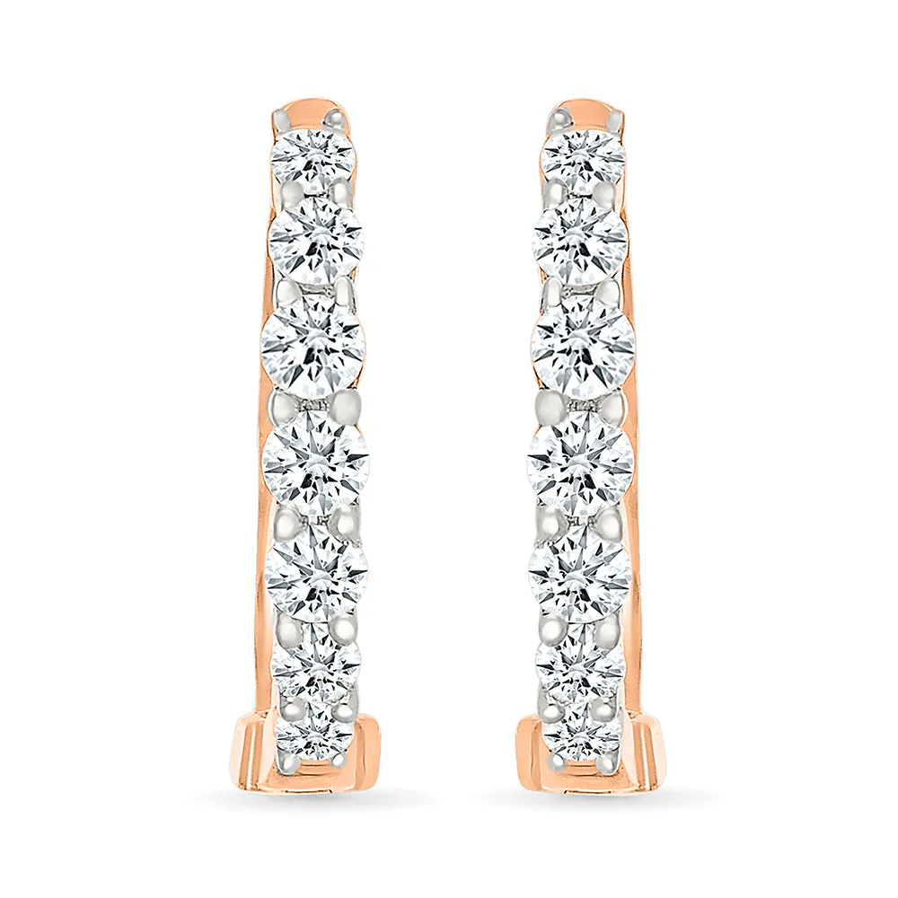 Loop in diamond Classic Earrings