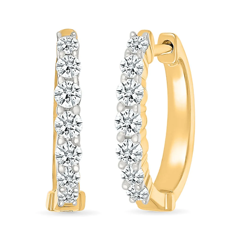 Loop in diamond Classic Earrings