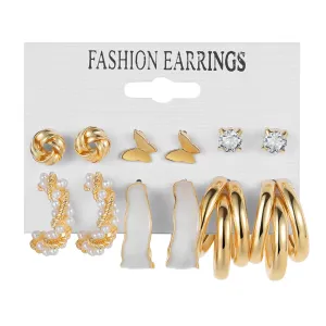 Lovely Hoops and Studs Earrings