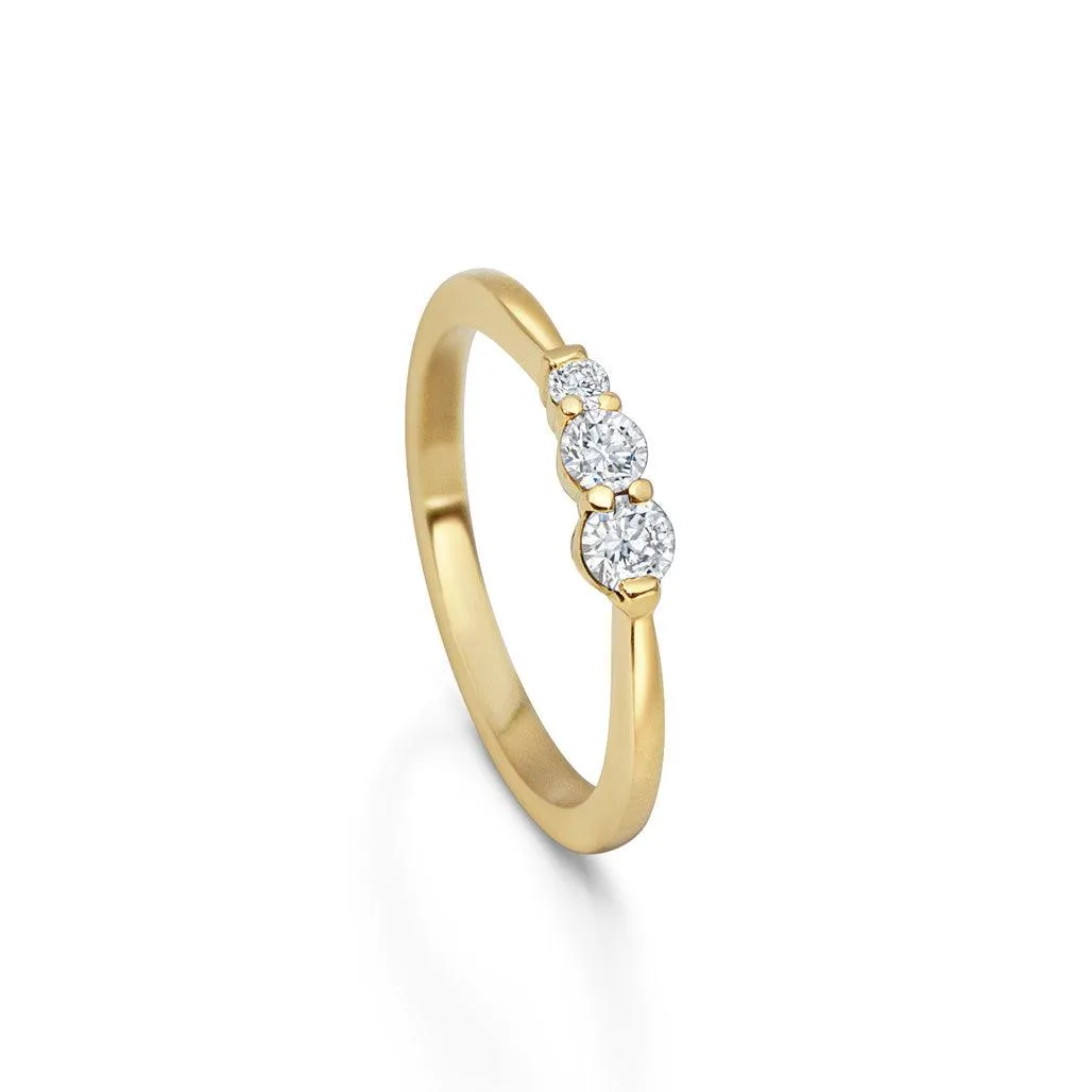 Meera Three Stone Ring