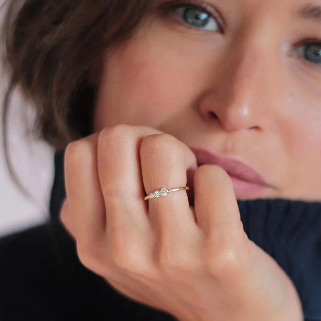 Meera Three Stone Ring