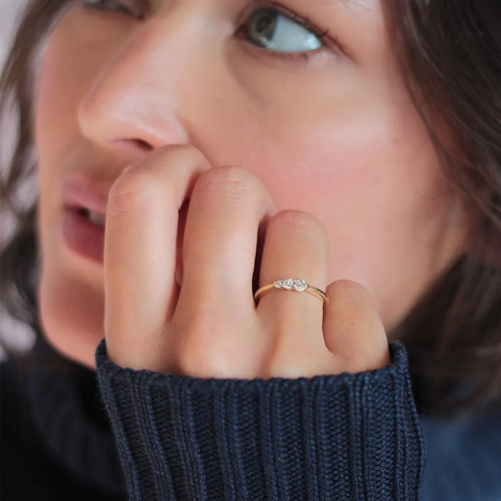 Meera Three Stone Ring