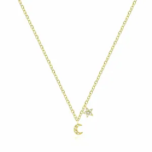 Meira T - Mini Moon and Star Necklace