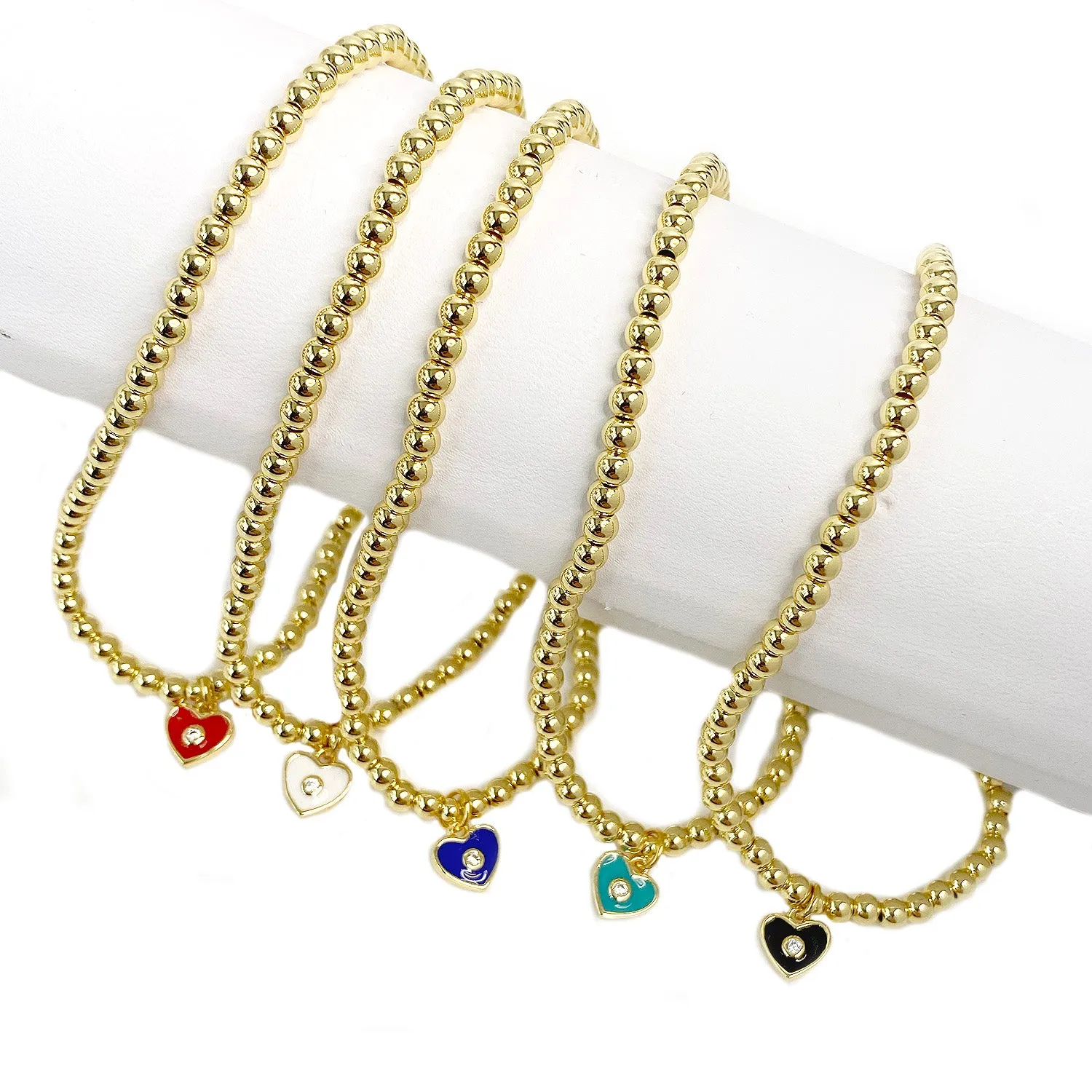 Melinda's Sweet Little Heart Eye Ankle Bracelets