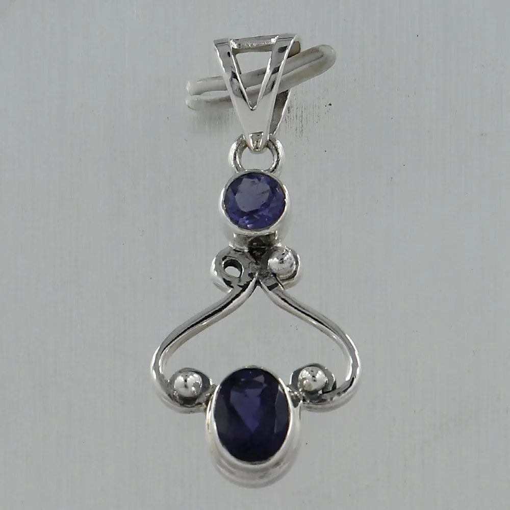 Multi Tourmaline Silver Pendants