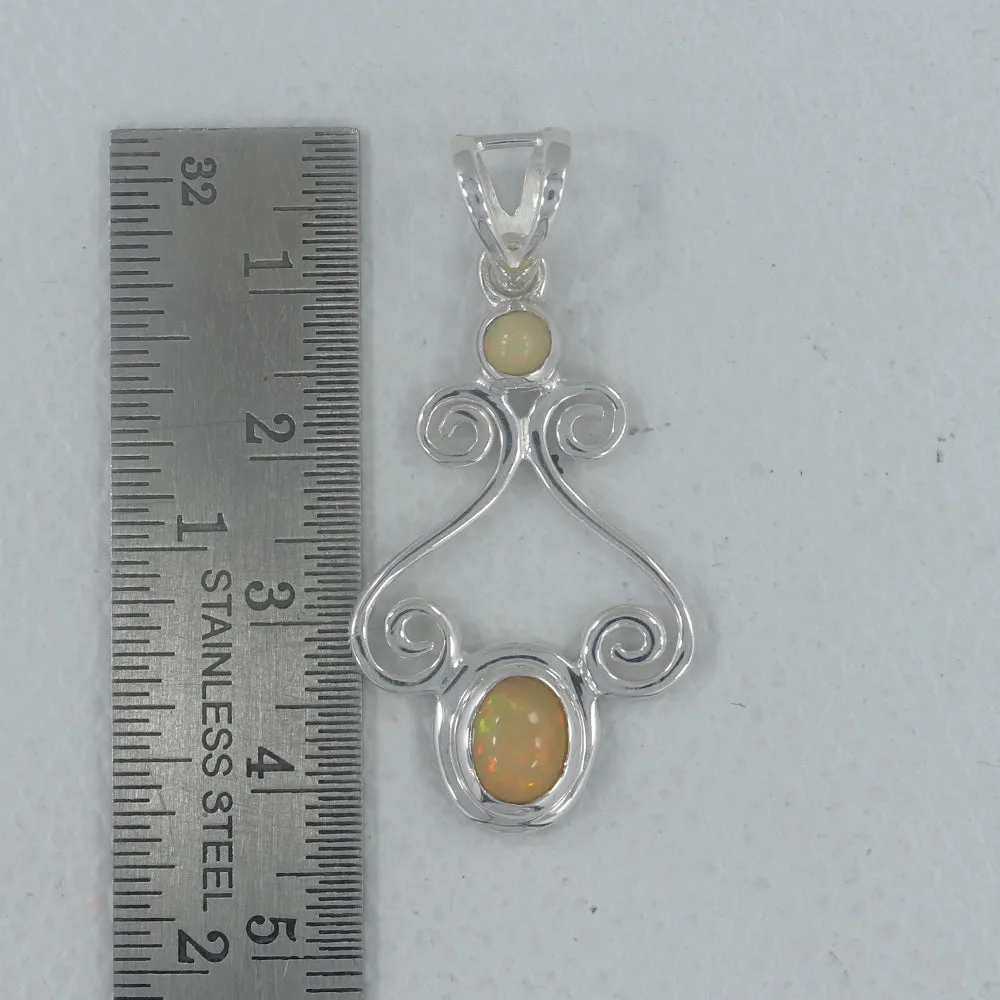 Multi Tourmaline Silver Pendants