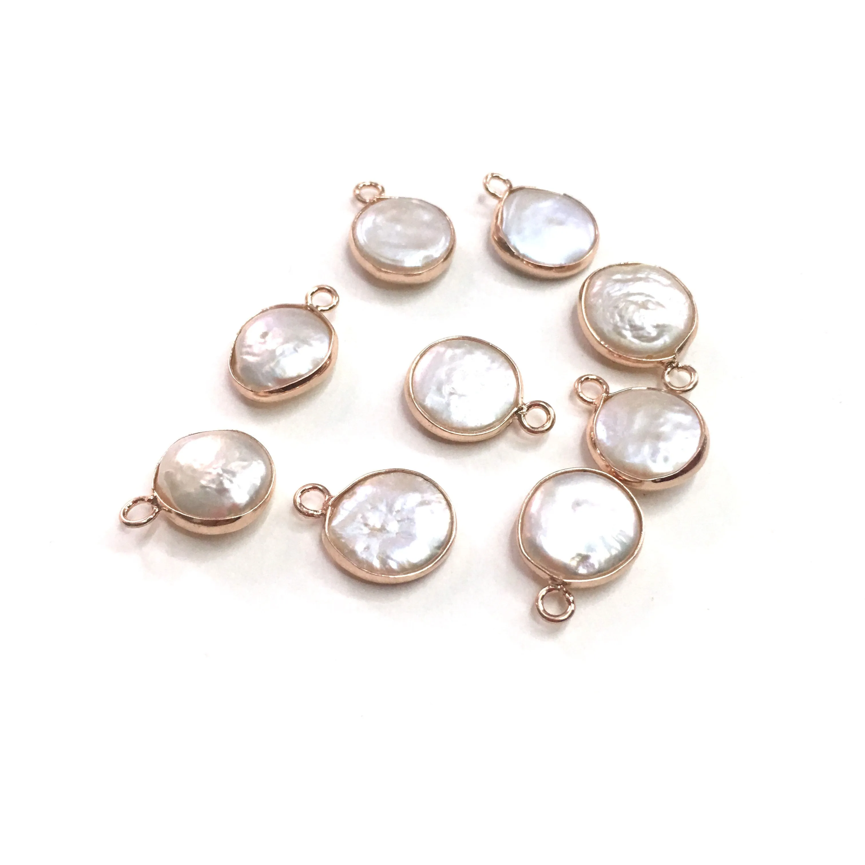 Natural Freshwater Pearl Pendants Charms Pendants for Jewelry Making DIY Accessories Fit Necklaces Size  13x18mm