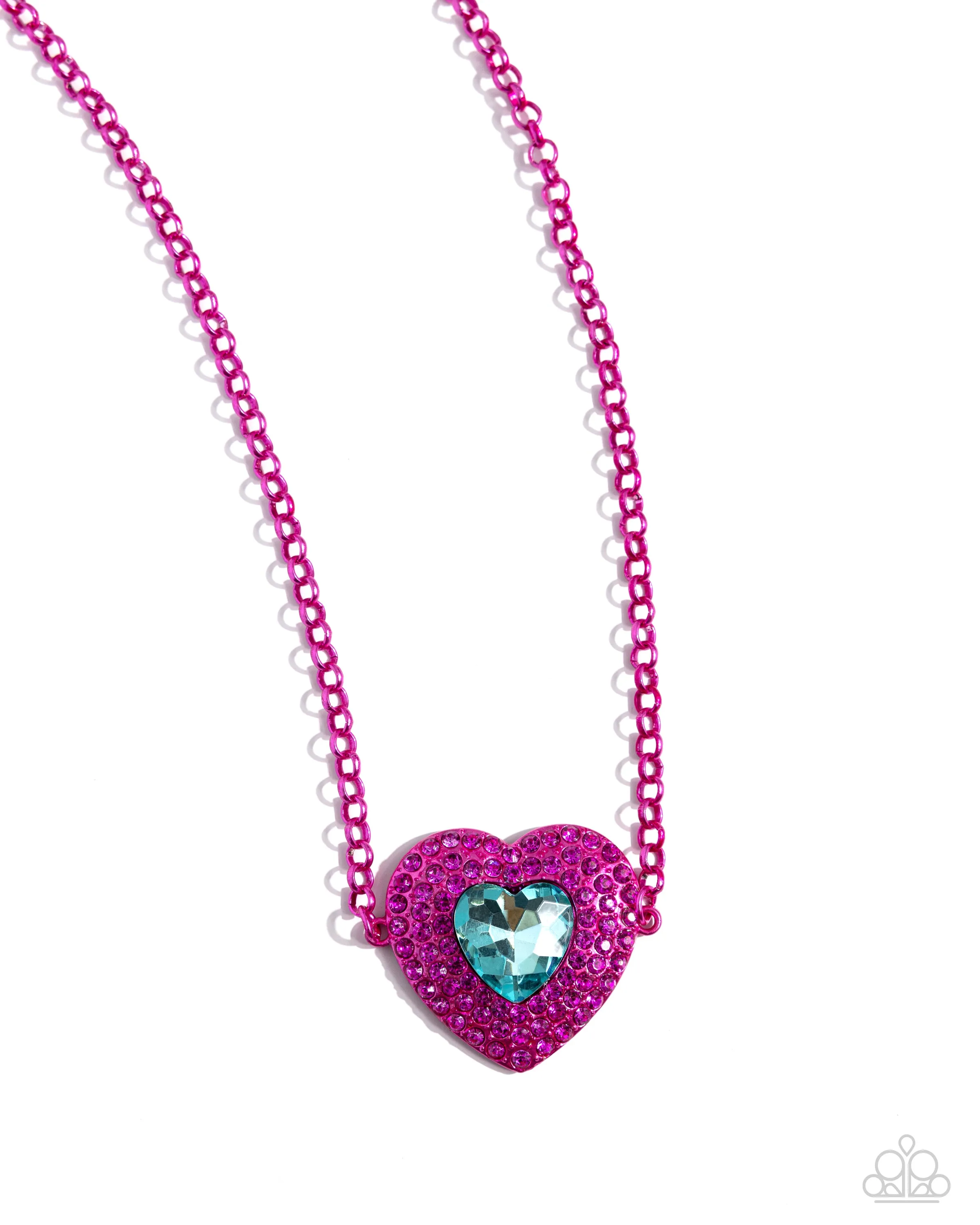 Necklaces Locket Leisure - Pink N046