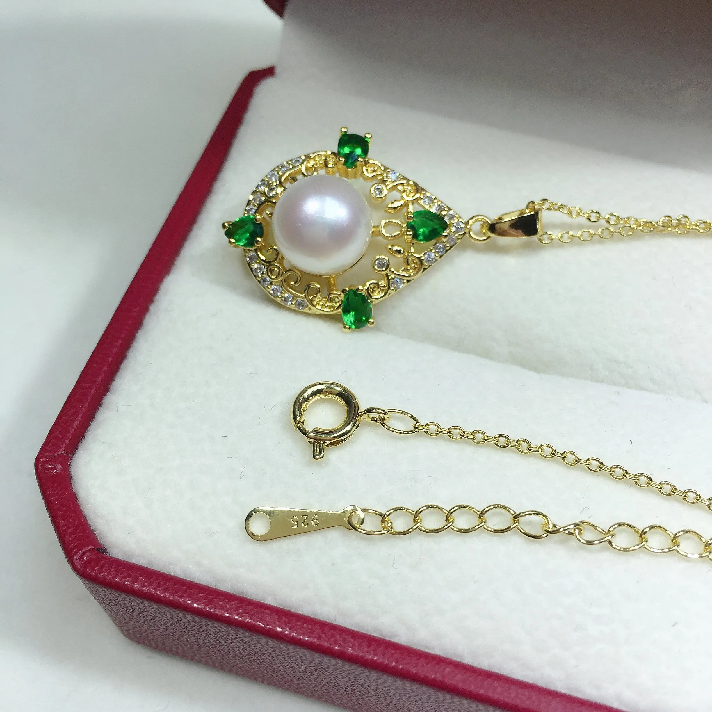 New Gold Color Charm Chain Necklace