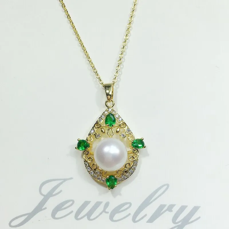 New Gold Color Charm Chain Necklace