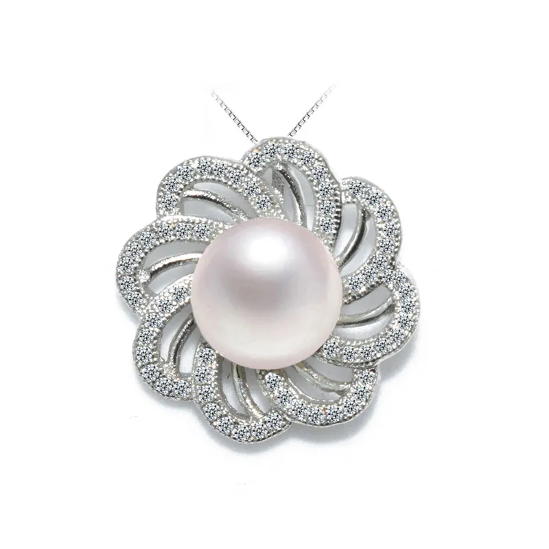 New Pearl Necklace 925 Sterling Silver Jewelry For Women