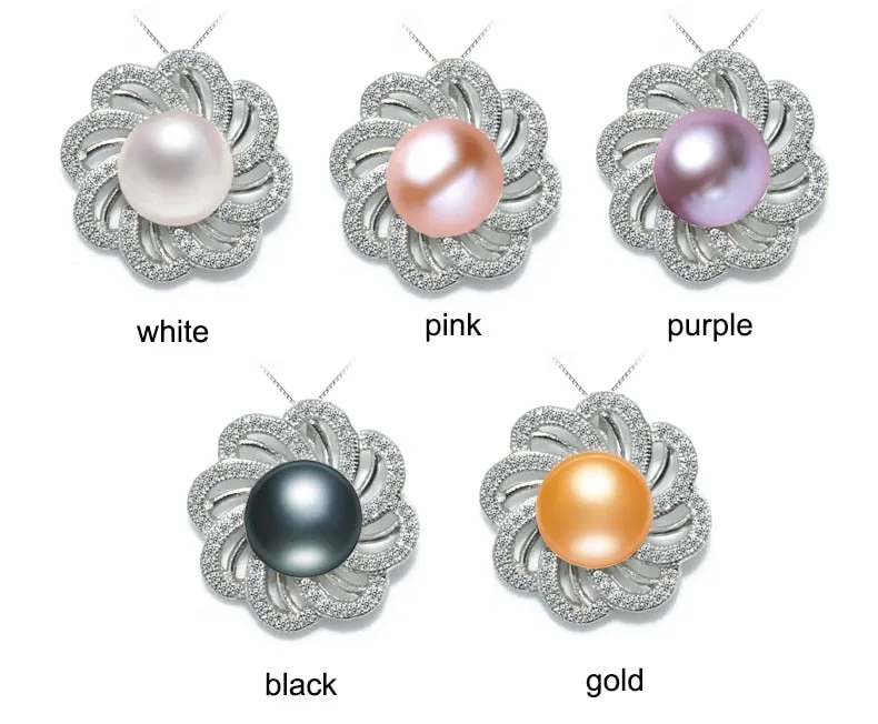 New Pearl Necklace 925 Sterling Silver Jewelry For Women