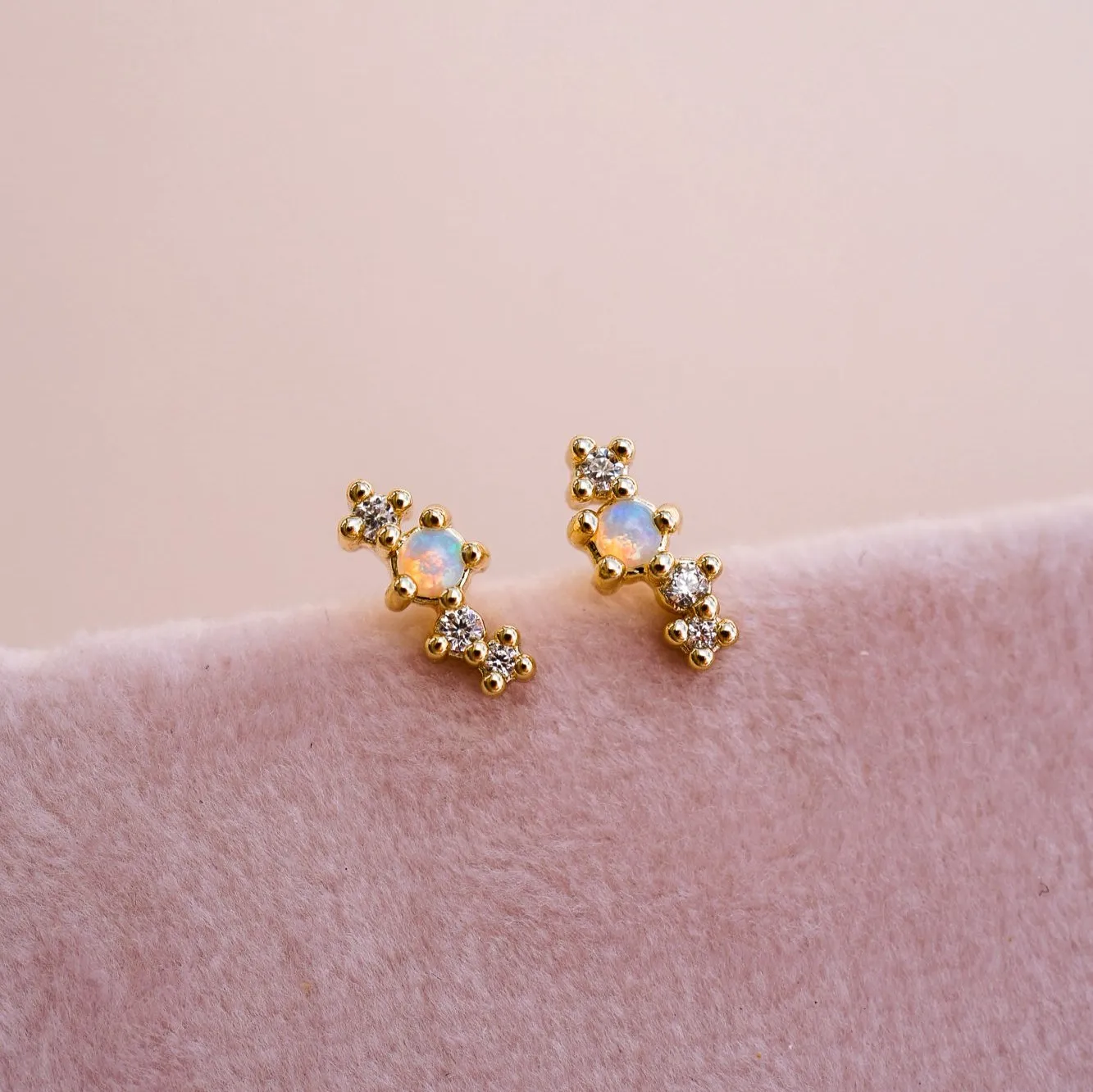 Odessa Opal Cluster Studs