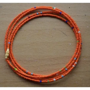 Orange African Beaded Waist Beads