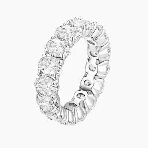 Oval Wedding Eternity Band