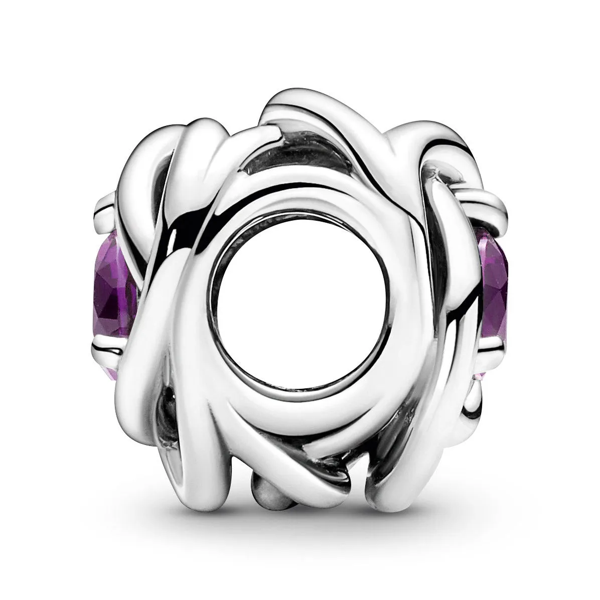Pandora February - Purple Eternity Circle Charm