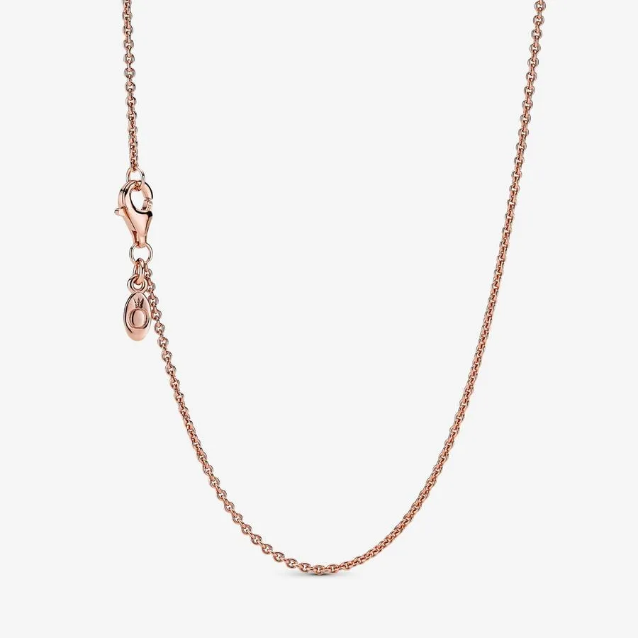 Pandora Rose Gold Plated Classic Cable Chain - 45cm