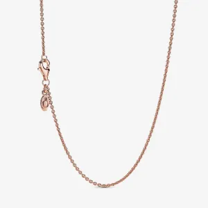 Pandora Rose Gold Plated Classic Cable Chain - 45cm