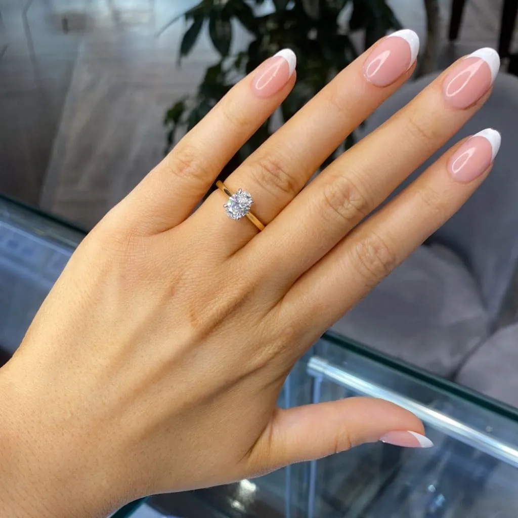 PARIS 1.20ct | Oval Solitaire Lab Diamond Set in 18ct Gold
