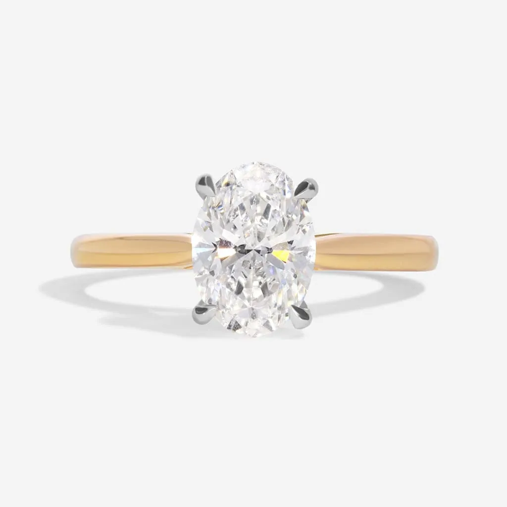 PARIS 1.20ct | Oval Solitaire Lab Diamond Set in 18ct Gold