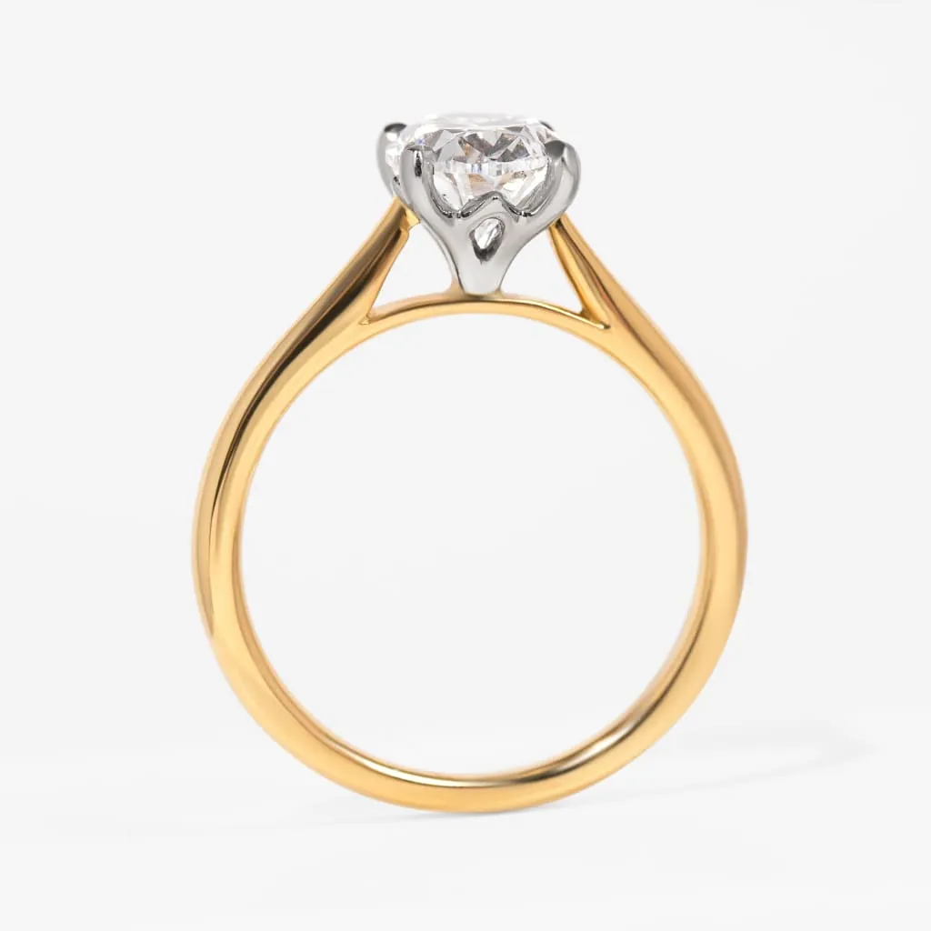 PARIS 1.20ct | Oval Solitaire Lab Diamond Set in 18ct Gold