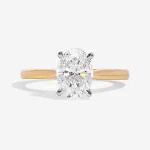 PARIS 1.20ct | Oval Solitaire Lab Diamond Set in 18ct Gold