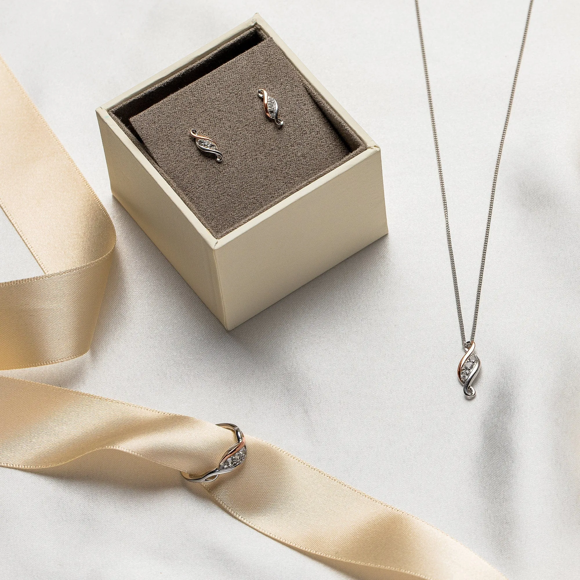 Past Present Future® Silver Stud Earrings