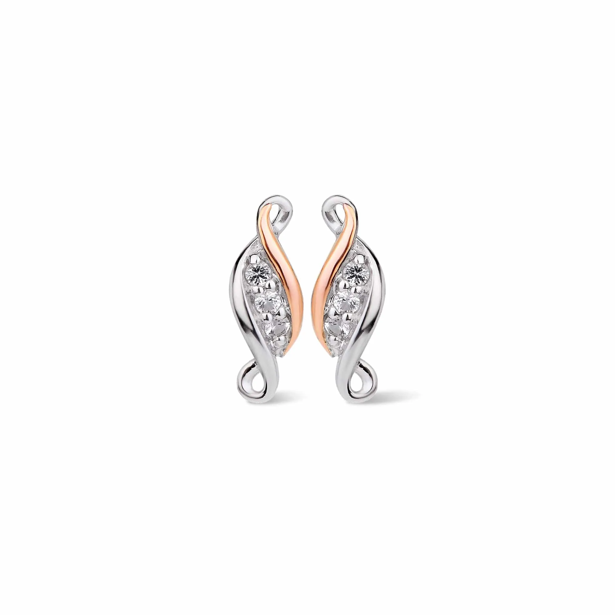 Past Present Future® Silver Stud Earrings