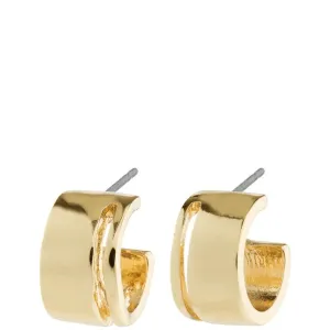 Pilgrim Tova Wide Gold Hoop Earrings