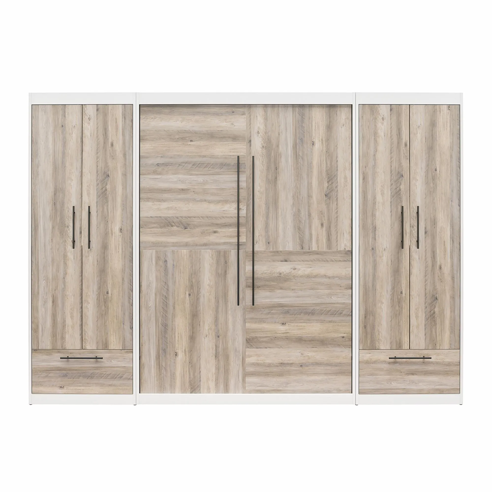 Pinnacle Murphy Bed Bundle with 2 Wardrobe Side Cabinets