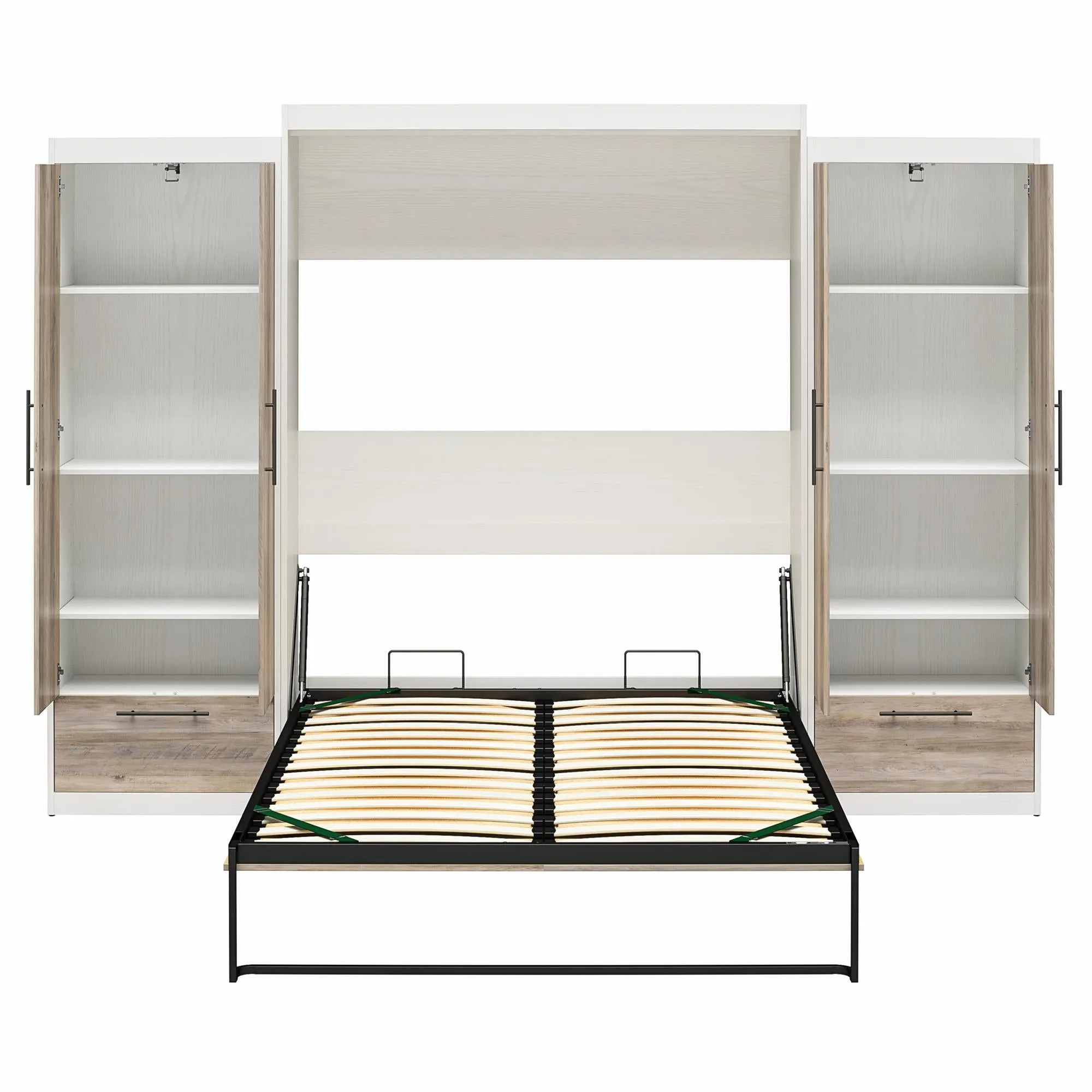 Pinnacle Murphy Bed Bundle with 2 Wardrobe Side Cabinets