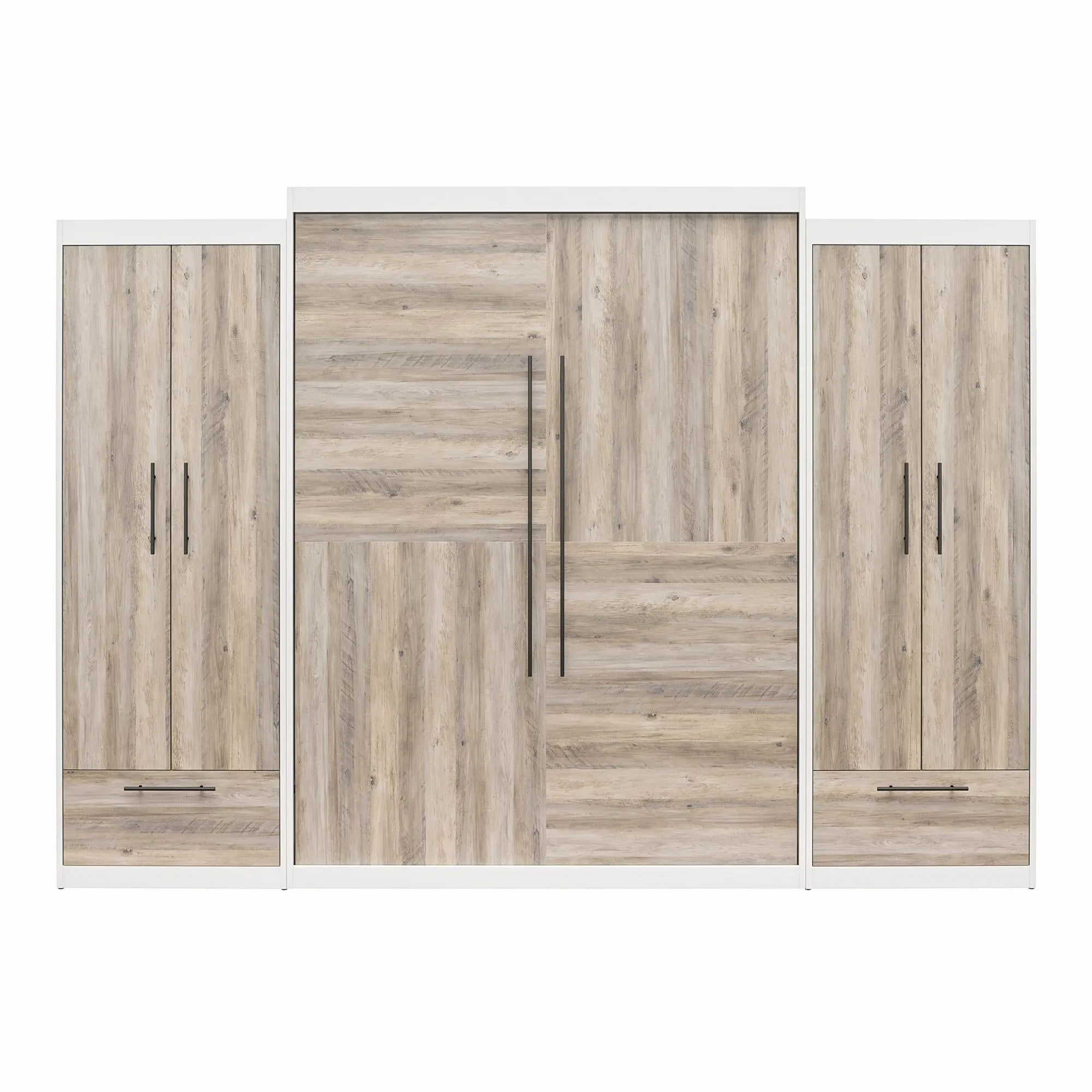 Pinnacle Murphy Bed Bundle with 2 Wardrobe Side Cabinets