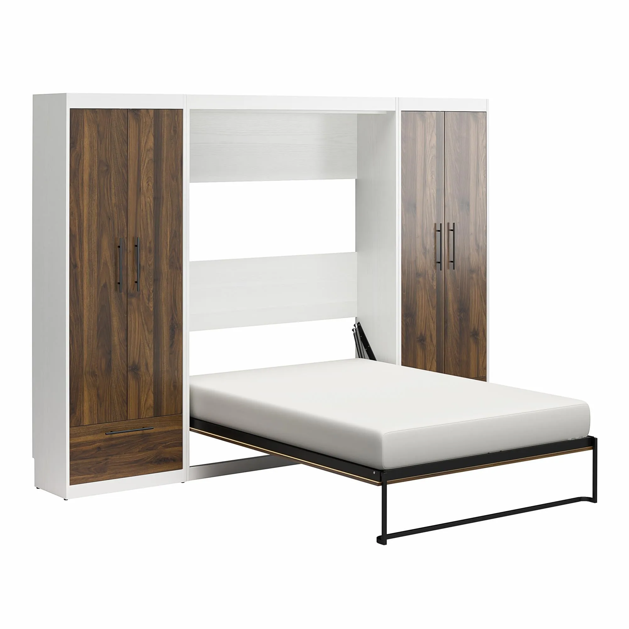 Pinnacle Murphy Bed Bundle with 2 Wardrobe Side Cabinets