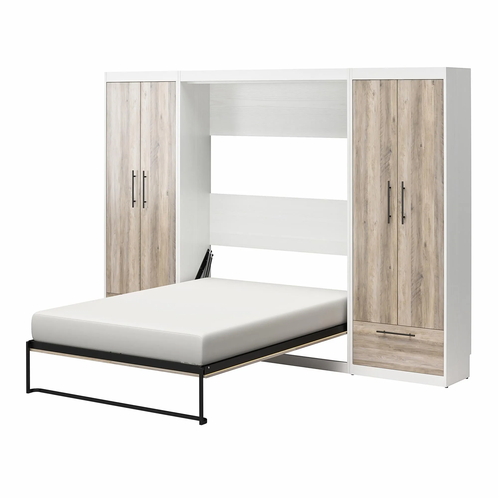 Pinnacle Murphy Bed Bundle with 2 Wardrobe Side Cabinets