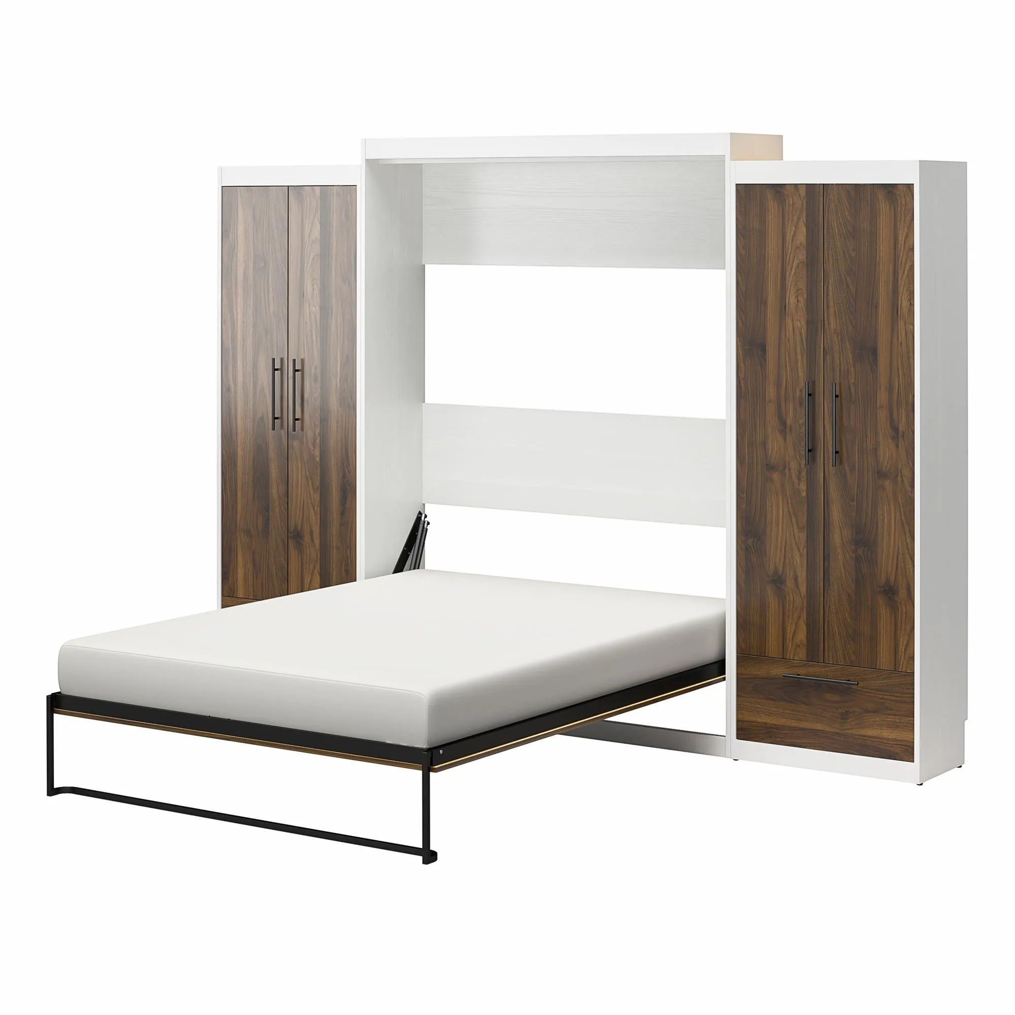 Pinnacle Murphy Bed Bundle with 2 Wardrobe Side Cabinets